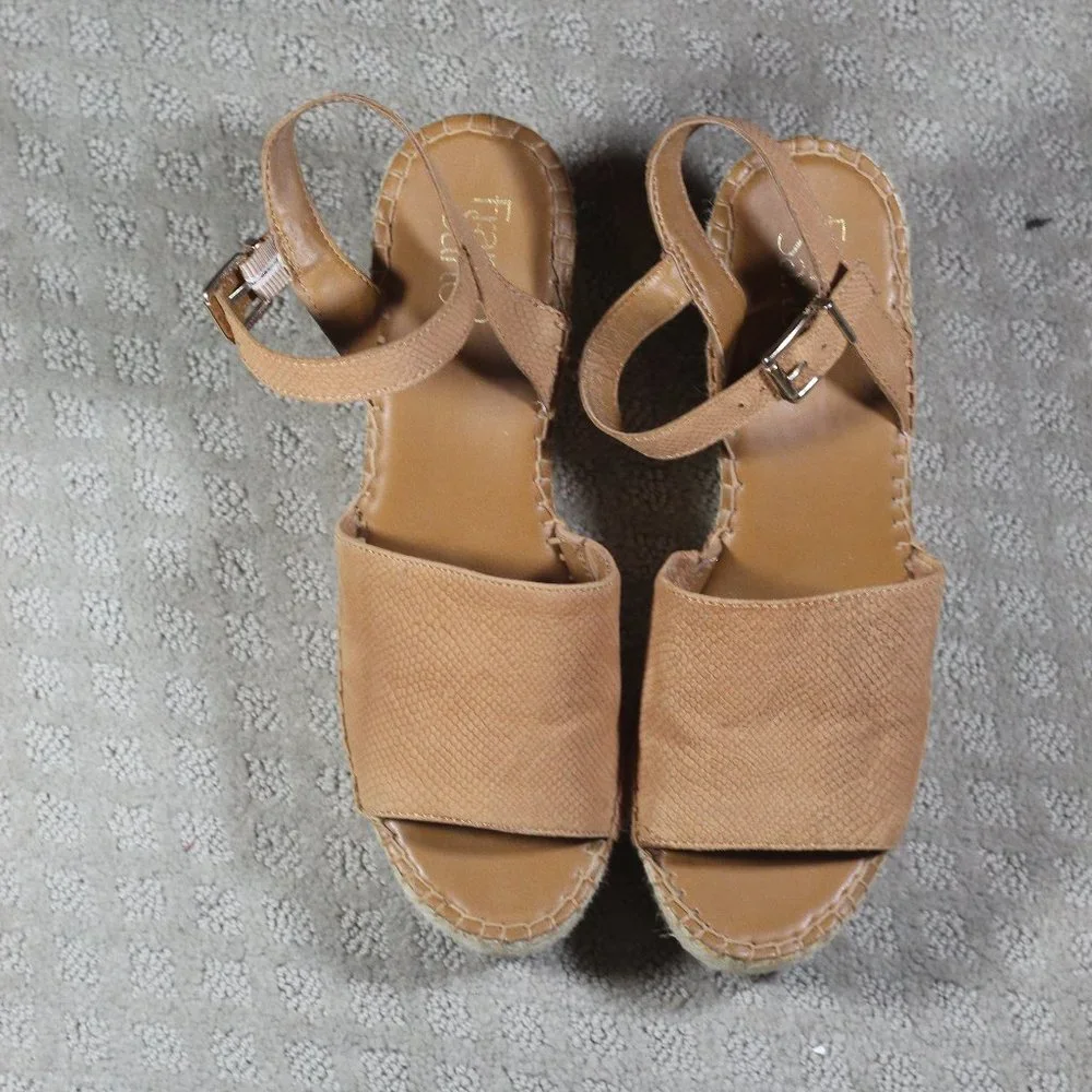Franco Sarto Size 9 Espadrille Brown 2